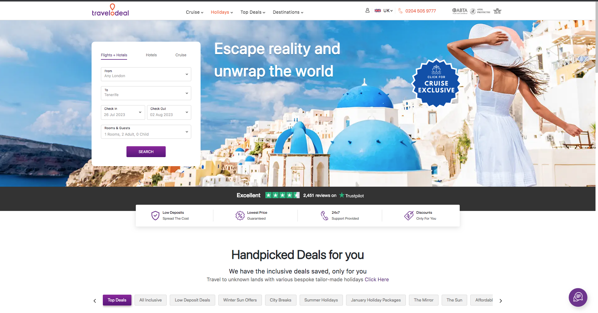 Travelodeal - Cheap Holiday Packages From UK